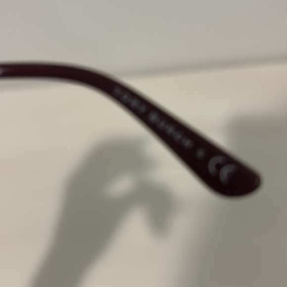 Tory Burch maroon and gold Sunglasses with Orange Case